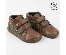 Mid-cut barefoot boots FIREFLY Brown