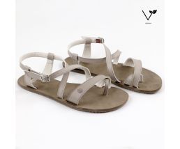 Sandale barefoot vegane SELENE - Taupe
