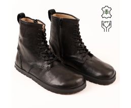 Ghete barefoot KOMBAT - Black - boots - Tikki Shoes