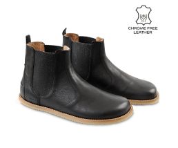 Ghete Chelsea barefoot LUNA - Black - TIKKI SHOES BOOTS