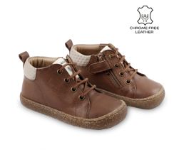 Semi-ghete barefoot MARBLE - Brown - Tikki Shoes