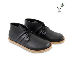 Semi-ghete barefoot vegane WILLOW - Black - Tikki Shoes Boots