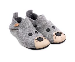 Wool slippers ZIGGY V2 - Mouse 18-40 EU